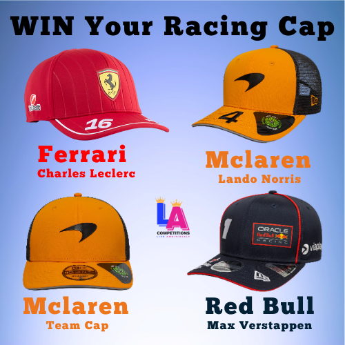 Win Your Racing Cap of Choice - Verstappen - Leclerc - Norris or, Mclaren Team Cap