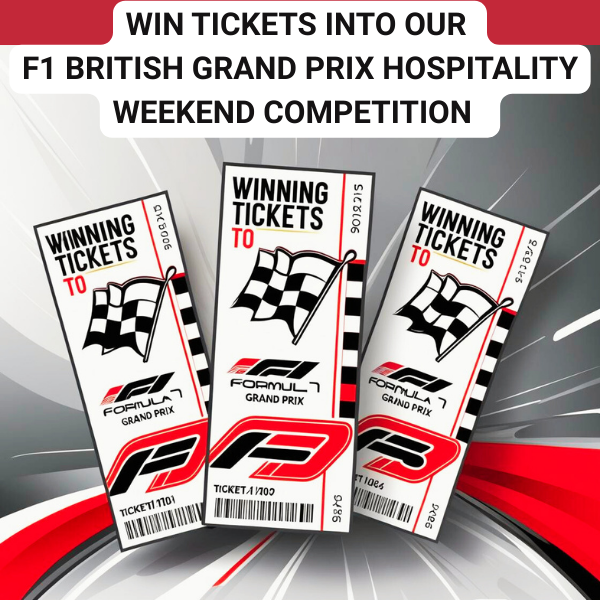 3 WINNING TICKETS FOR ENTRY INTO OUR F1 BRITISH GRAND PRIX HOSPITALITY WEEKEND